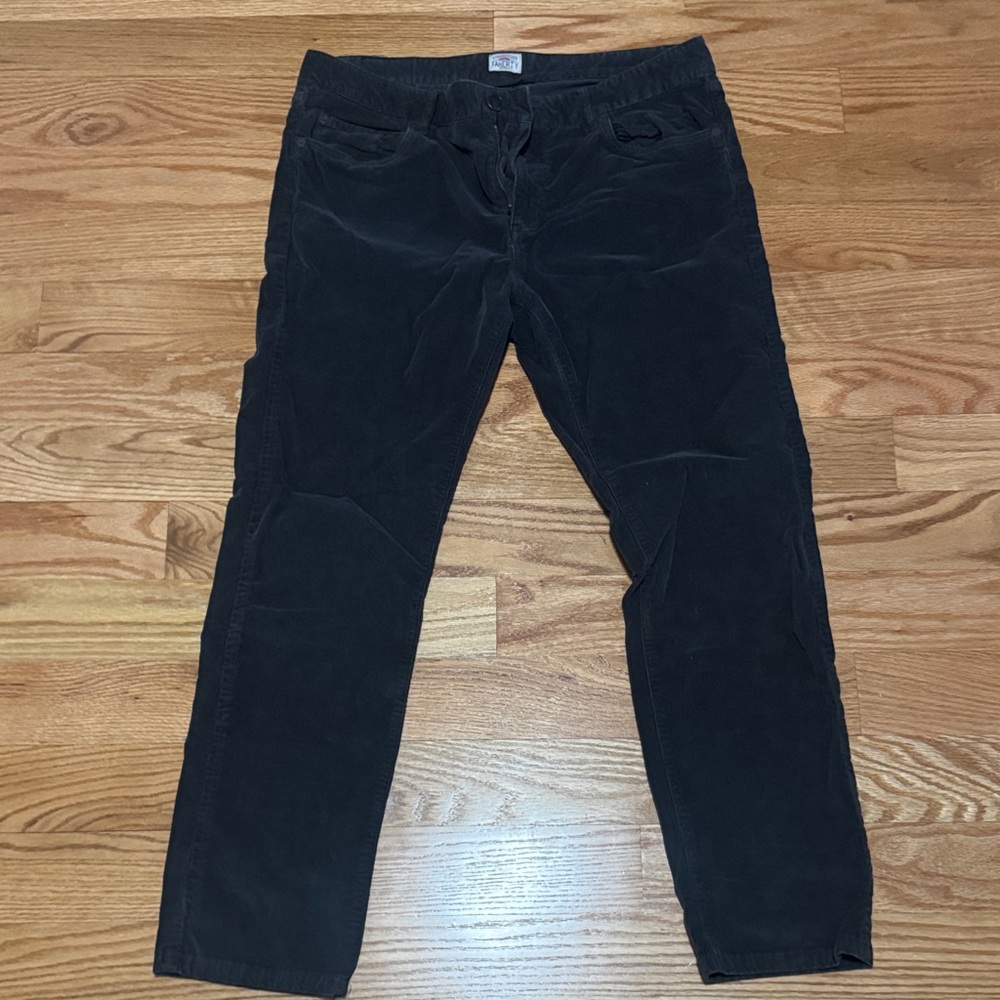 Faherty Men's Dark Corduroy Pants